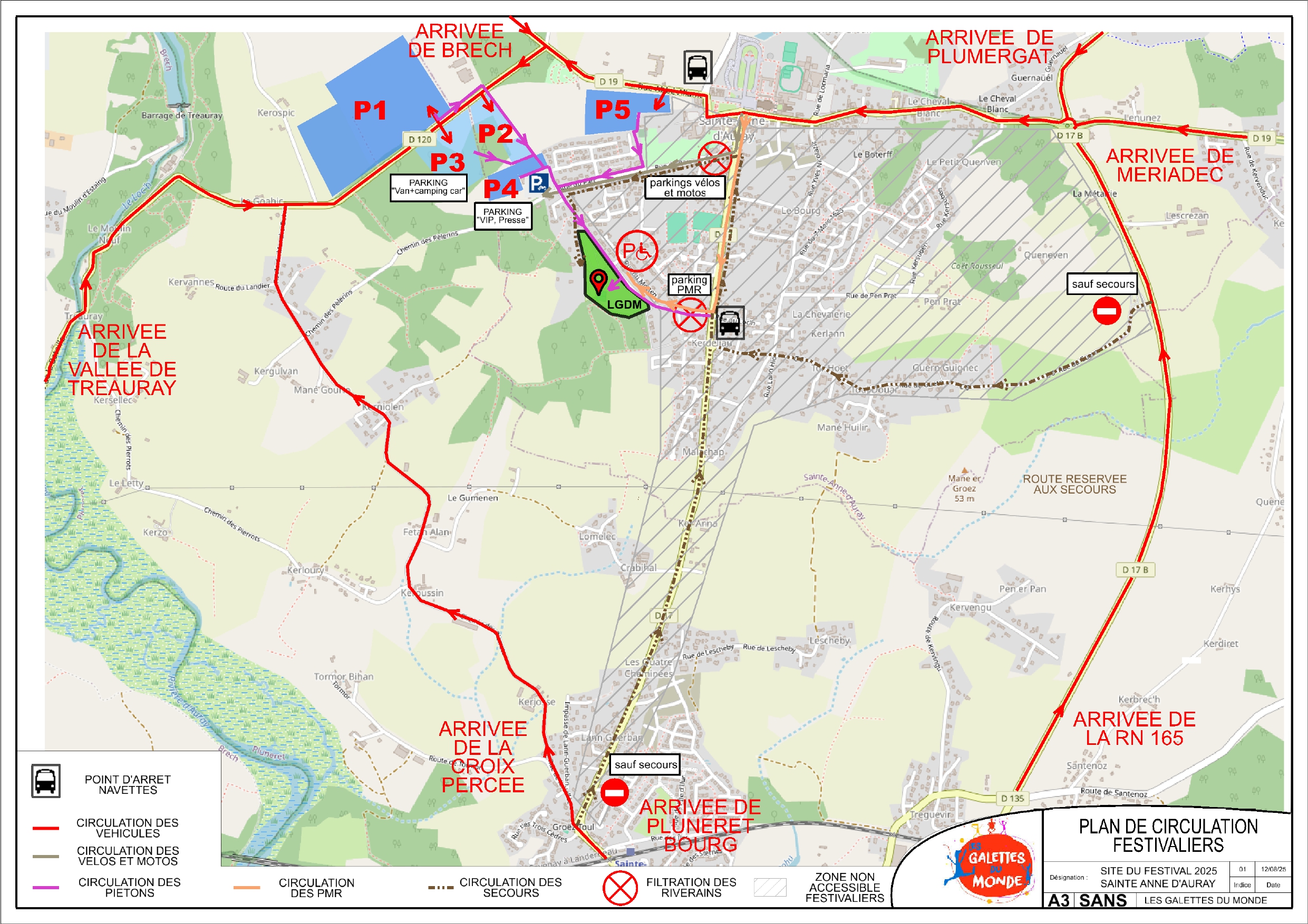 plan des parkings